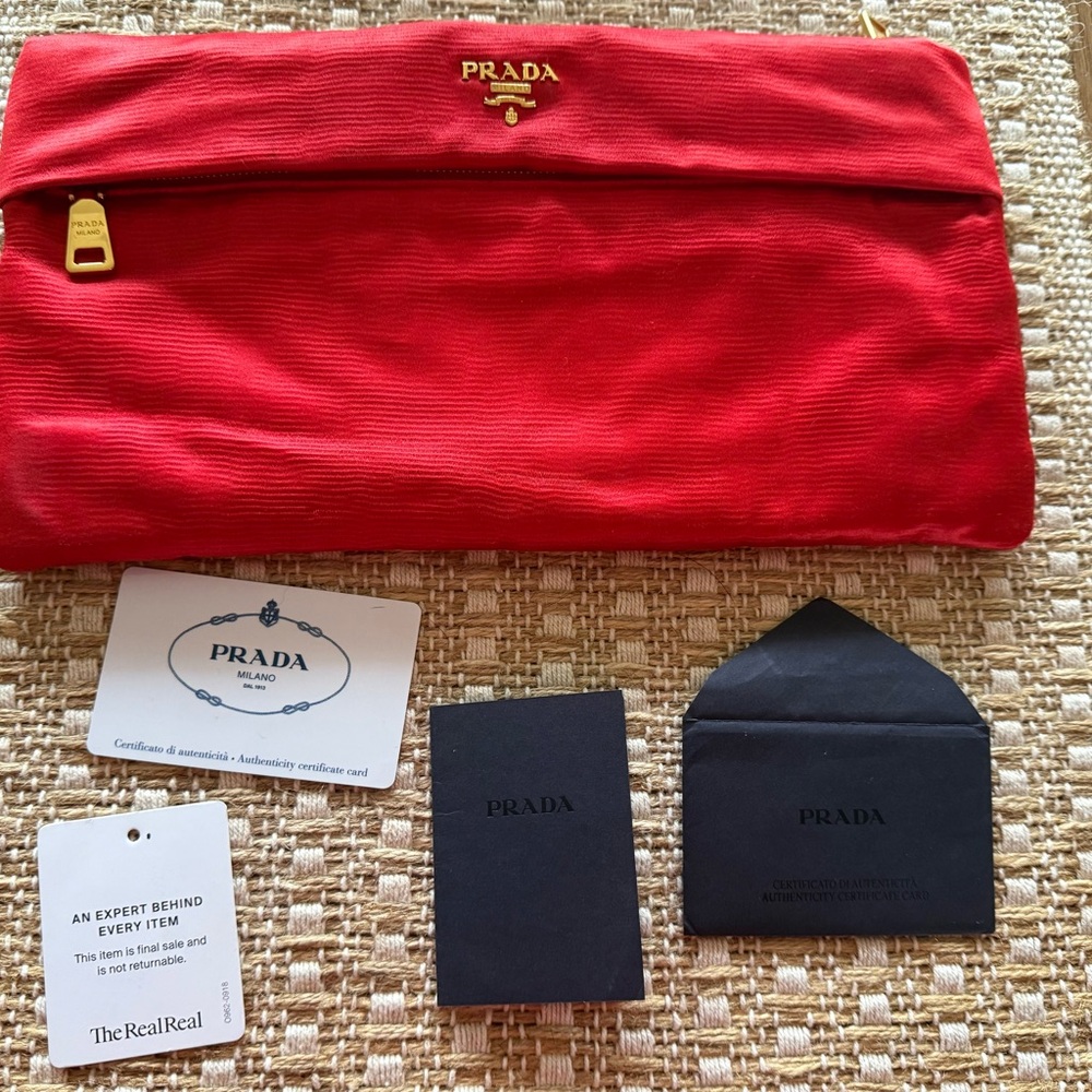 Prada Zip Clutch